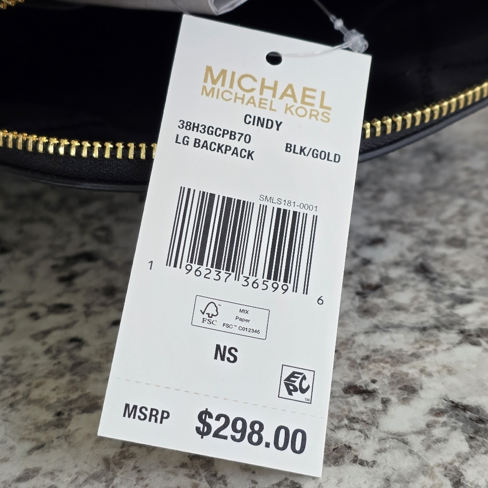 Michael Kors Cindy Logo Large Backpack - Picture 7 of 9